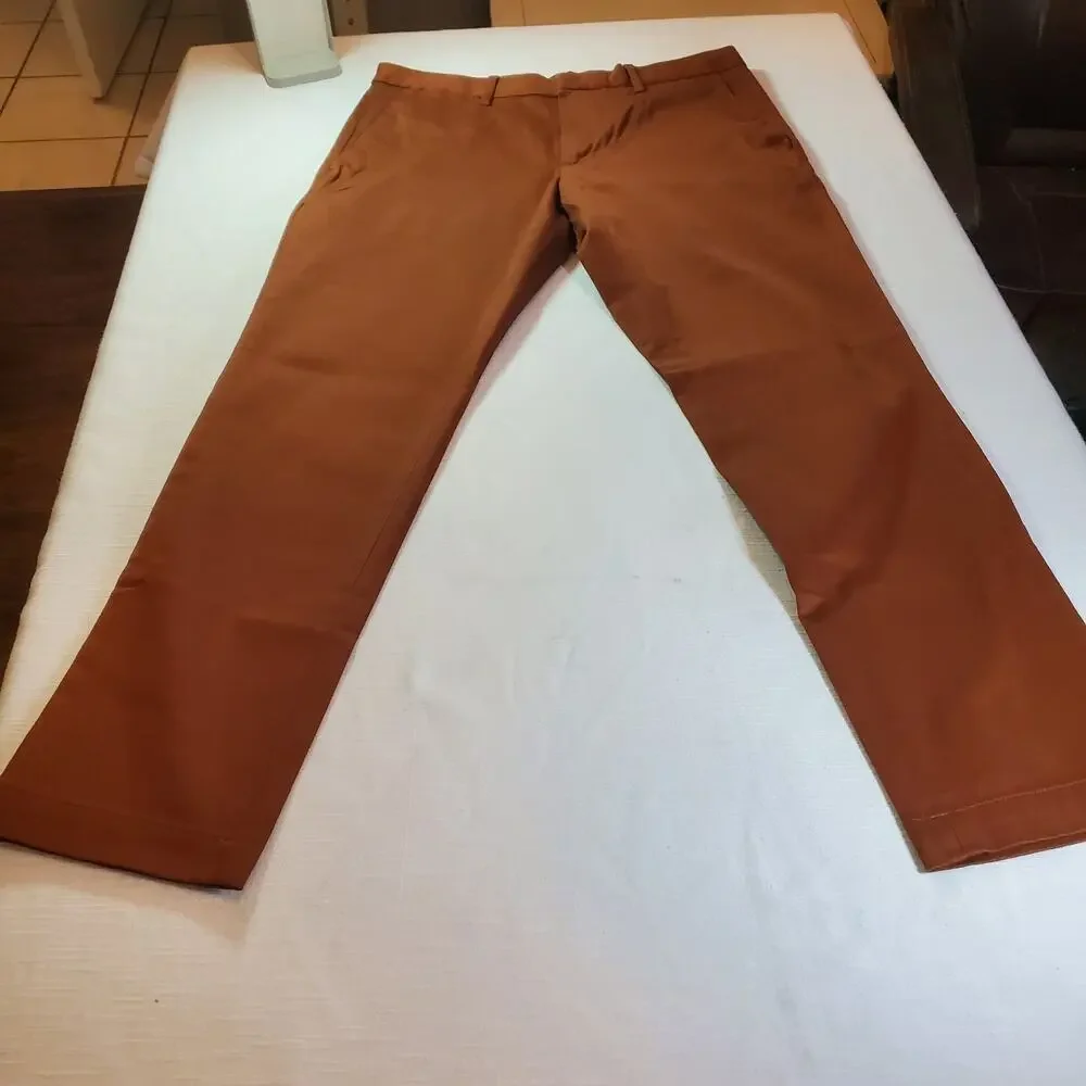 Banana Republic Mens Pants Size 31X30 Brown Chino Trousers Straight Fit NWT NEW